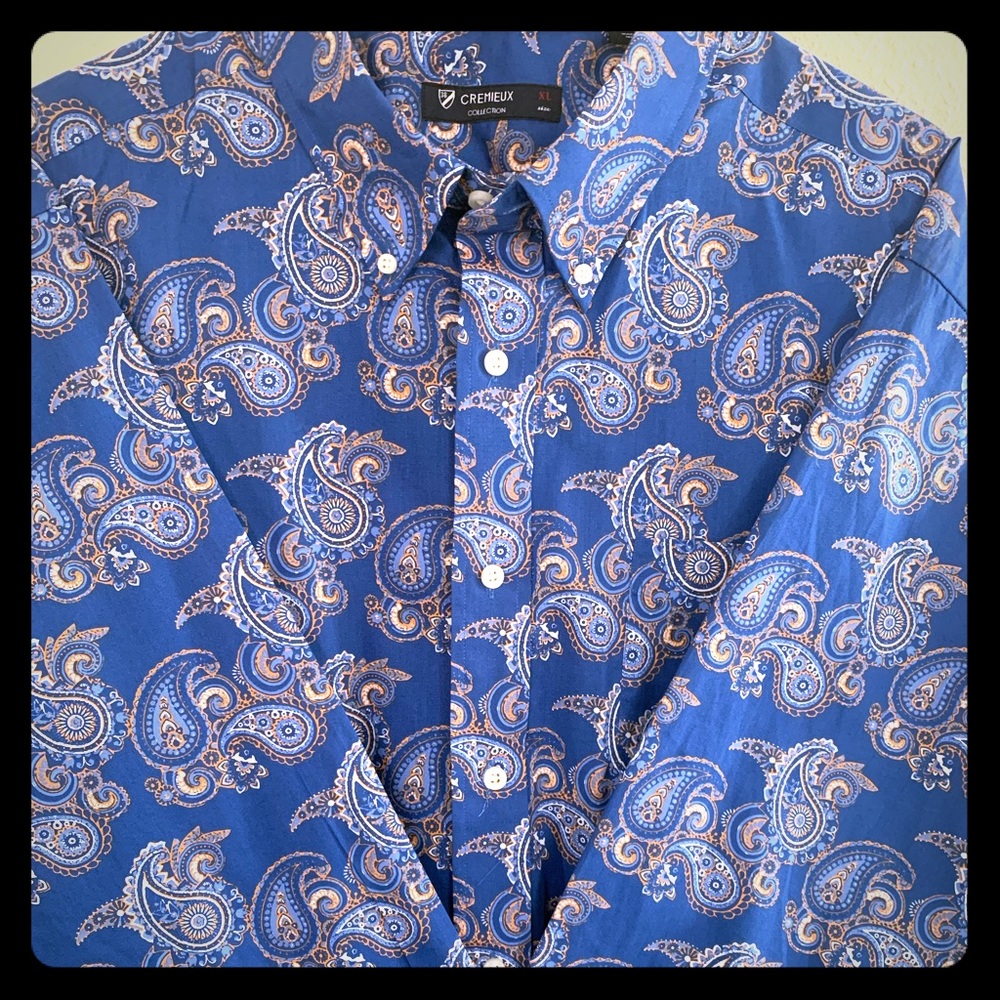 Cremiieux Collection Men’s Paisley XL Button Down